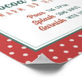 Editierbares Hot Cocoa Bar Sign Ugly Sweater Party Poster (Ecke)