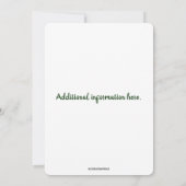 Editierbares Kleeblatt St Patricks Day Party Einladung (Rückseite)