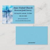 Editierbares Kreuz im Leiter der Wolkenkirche Visitenkarte (Vorne/Hinten)