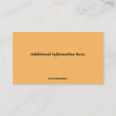 Editierbares Kunststudio Visitenkarte (Rückseite)