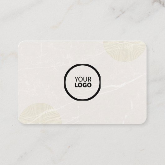 Editierbares LOGO & QR-Code Visitenkarte (Rückseite)