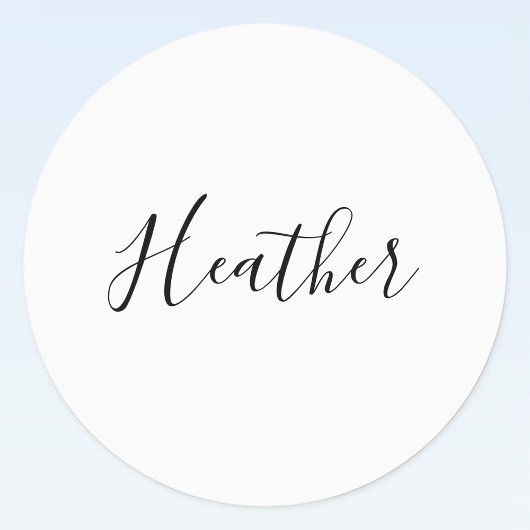 Editierbares modernes Skriptmuster | Schwarz/Weiß Etiketten