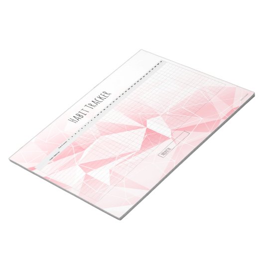 Editierbares monatliches Habit-Tracker-Notepad Notizblock (angewinkelt)