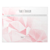 Editierbares monatliches Habit-Tracker-Notepad Notizblock (Vorderseite)