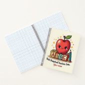 Editierbares Niedlich Teacher Apple Design Notizblock (Innenseite)