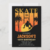 Editierbares Party für Coole Skater - Einladung fü (Vorderseite)