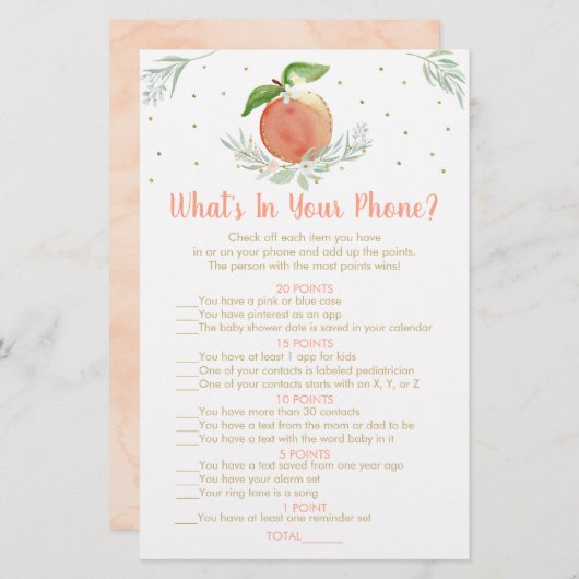 Editierbares Peach Gold, was in Ihrem Handyspiel i (Vorne/Hinten)