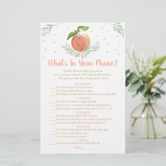 Editierbares Peach Gold, was in Ihrem Handyspiel i (Stehend Vorderseite)