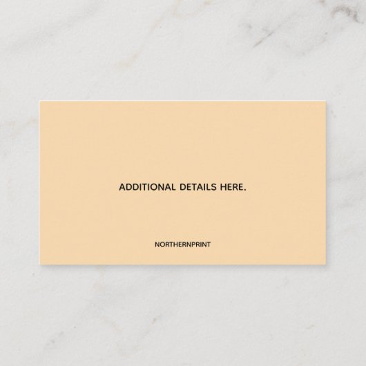 Editierbares Pflaster Visitenkarte (Rückseite)