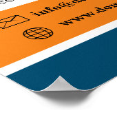 Editierbares Poster für bewegliche Dienste (Ecke)