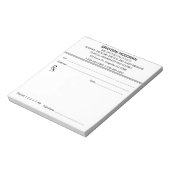 Editierbares Prescriptor Notizblock (Rotiert)