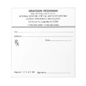 Editierbares Prescriptor Notizblock (Vorderseite)