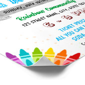 Editierbares PTO PTA zurück zum Flyer der Schule Poster (Ecke)