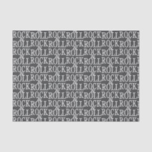 Editierbares Rock 'n' Roll-Lederdesign Seidenpapier