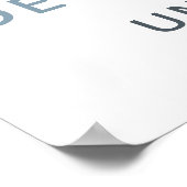 Editierbares Sailboat Benutzerdefiniertes Zeichen Poster (Ecke)