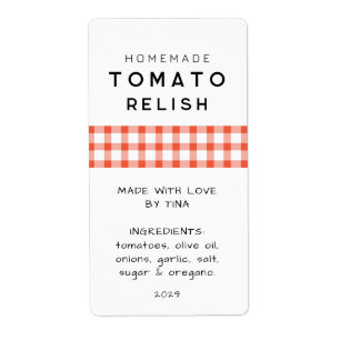 Editierbares, selbst gemachte Tomatenkaninken-Etik