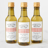 Editierbares, selbst gemachte Tomatenkaninken-Etik Weinetikett (Flaschen)