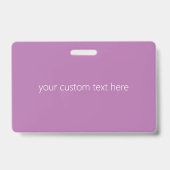 Editierbares Soft Mauve Ombre & White Text Script Ausweis (Rückseite)