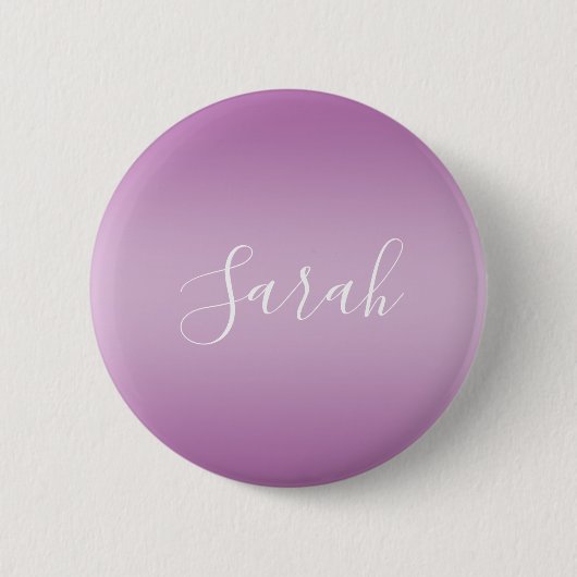 Editierbares Soft Mauve Ombre & White Text Script Button (Vorderseite)