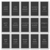 Editierbares Speckkasten 1.2x2.2 Inch Label-Set Aufkleber (Vorderseite)