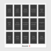 Editierbares Speckkasten 1.2x2.2 Inch Label-Set Aufkleber (Blatt)