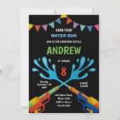 Editierbares Summer Splash Party laden Einladung (Vorderseite)