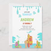 Editierbares Summer Splash Party laden Einladung (Vorderseite)