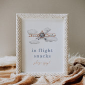 Editierbares Vintages Flugzeugzeichen Poster