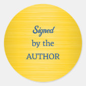 Editierbares, vom Autor signiertes, gegossenes Gol Runder Aufkleber (Vorderseite)