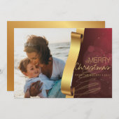 Editierbares Weihnachtsgebäck Feiertagskarte (Vorne/Hinten)