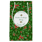 Editierbares WeihnachtskochtParty Frohe Weihnachte Kleine Geschenktüte (Vorderseite)