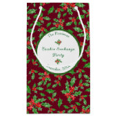 Editierbares WeihnachtskochtParty Frohe Weihnachte Kleine Geschenktüte (Rückseite)