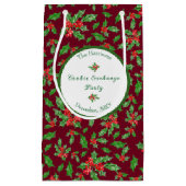 Editierbares WeihnachtskochtParty Frohe Weihnachte Kleine Geschenktüte (Vorderseite)