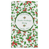 Editierbares WeihnachtskochtParty Frohe Weihnachte Kleine Geschenktüte (Rückseite)