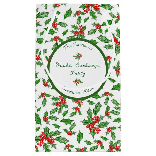 Editierbares WeihnachtskochtParty Frohe Weihnachte Kleine Geschenktüte (Rückseite)