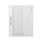 Editierbares Wellness & Mood Tracker Journal Notizblock (Rotiert)