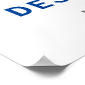 Editierbares Zugband - Geburtsdatum - Benutzerdefi Poster (Ecke)