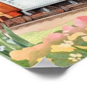 Editierbares Zugband - Geburtsdatum - Benutzerdefi Poster (Ecke)