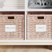 Editierbares Zuhause Essentials 3.5x2-Zoll-Label-S Aufkleber