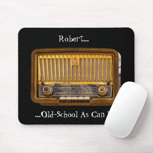 Editiername Antique Tube Retro Radio Mouse Pad Mousepad (Mit Mouse)