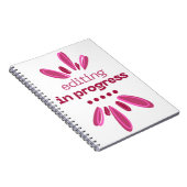 Editing in Progress-Notebook für Autoren/Autoren Notizblock (Rechte Seite)