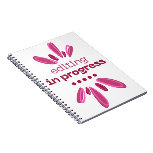 Editing in Progress-Notebook für Autoren/Autoren Notizblock (Rechte Seite)