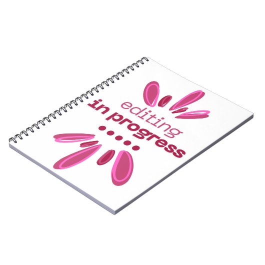 Editing in Progress-Notebook für Autoren/Autoren Notizblock (Linke Seite)