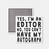Editor Autograph Magnet (Vorderseite/Rückseite)