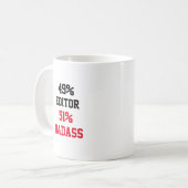 Editor Badass Kaffeetasse (Vorderseite Links)