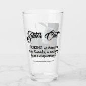 Editor Cat by RoseWrites Glass Cup Glas (Rückseite)