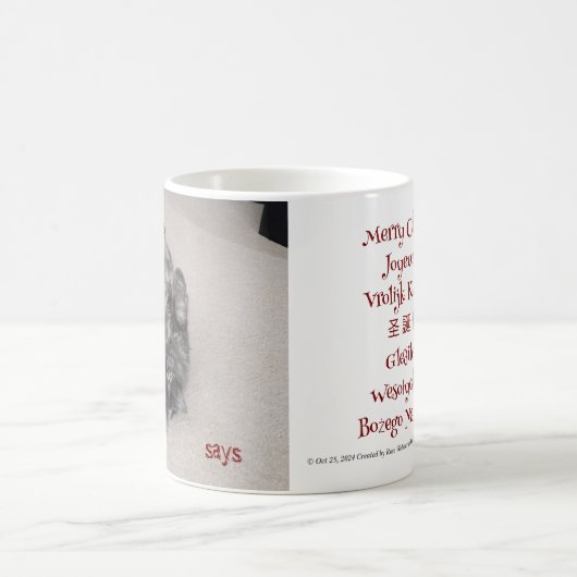 Editor Cat Says von RoseWriter-Tasse Kaffeetasse (Mittel)