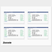 Editor Coder Format Computer Scientist-Programmier Rechteckiger Aufkleber (Blatt)