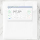 Editor Coder Format Computer Scientist-Programmier Rechteckiger Aufkleber (Tasche)