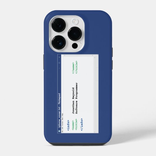 Editor Coder Programmer Format Computer Scientist iPhone Hülle (Rückseite)